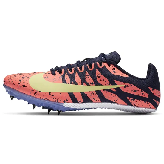 Nike Zoom Rival S 9 Paint Splatter Bright Mango Zitron Women's