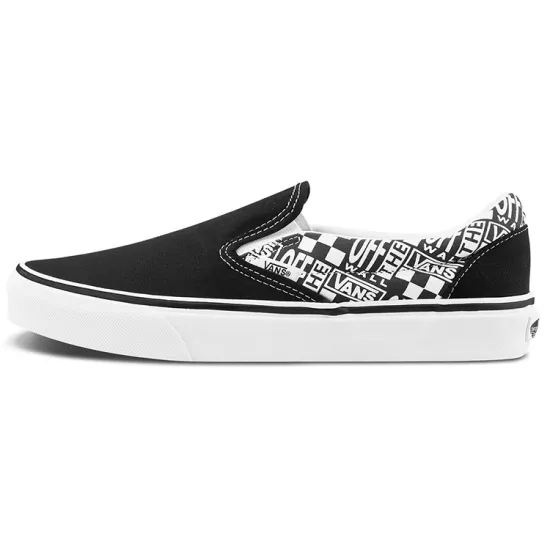 Vans Slip-on Skateboarding Shoes Unisex Low-top Black/white