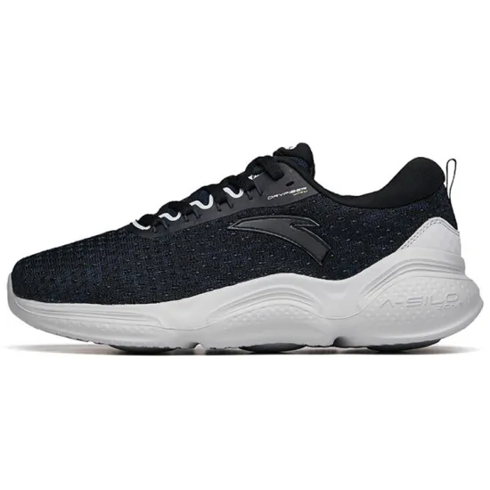 ANTA Running Shoes Men Low-Top Dark Blue Black