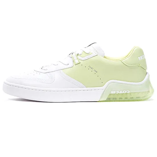 COACH CitySole Skateboard Shoes Women's Low-Top White/Apple Green