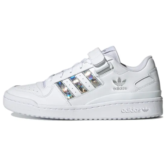 Adidas Originals FORUM Skateboard Shoes Unisex Low-top White/Silver