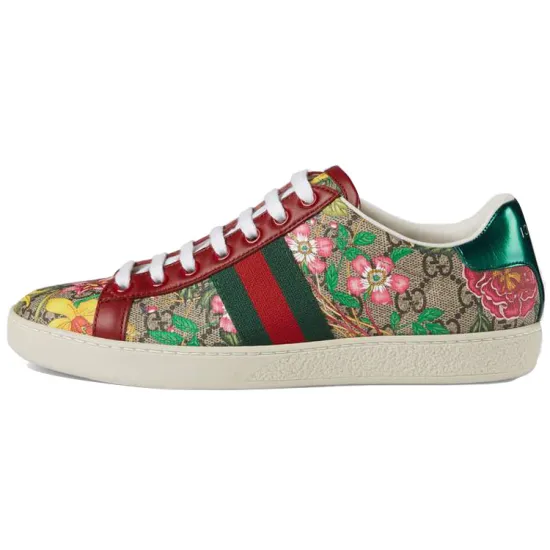 GUCCI Ace Red GG Supreme Women's