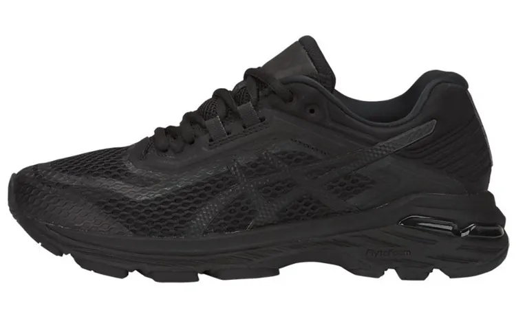 Asics Gt 2000 6 Comfortable Abrasion Resistant Breathable Low top Running Shoes Women's Black