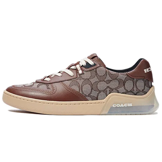 COACH CitySole Skateboard Shoes Men Low-Top Brown