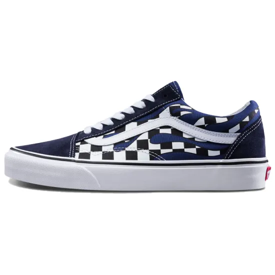 Vans Old Skool Checkerboard Flame Blue
