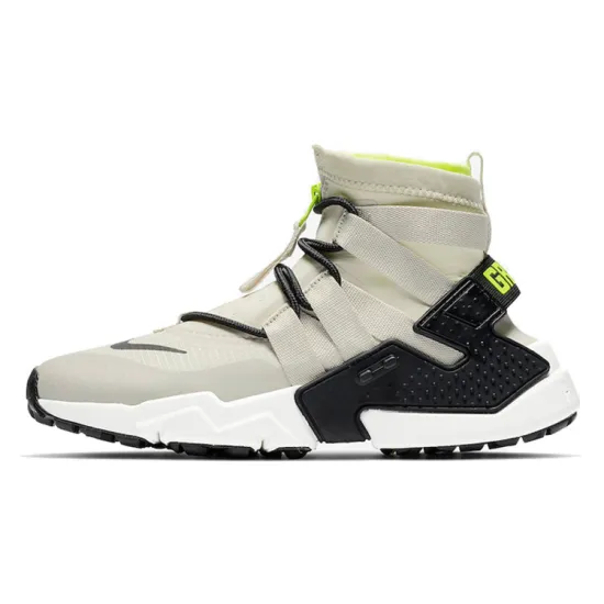Nike Air Huarache Running Shoes Men High-top Light Gunmetal Brown/Black