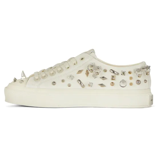 Givenchy City Skateboard Shoes Women's Low-Top White