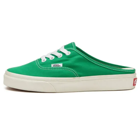 Vans Authentic Skateboarding Shoes Unisex Low-top Green