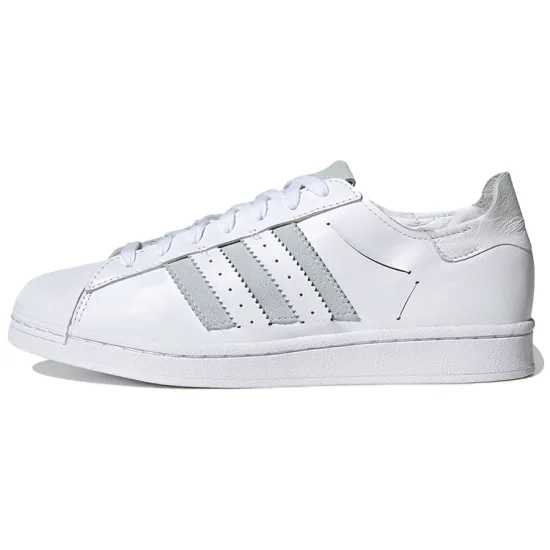 Adidas Originals Superstar Series Skateboard Shoes Unisex Low-top White/Gray