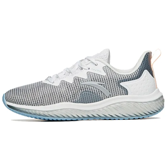 ANTA Running Shoes Women's Low-Top ANTA White/Misty Grey/Fluorescent High Light Pink