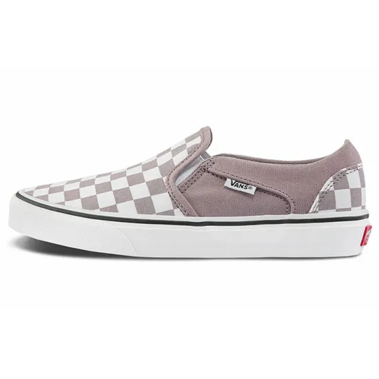 Vans Asher Skateboarding Shoes Women's Low-top Grey/white