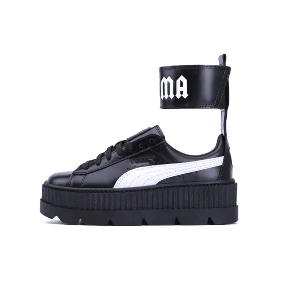 PUMA Ankle Strap Rihanna Fenty Black White Women's