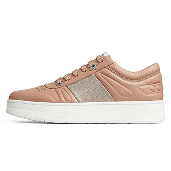 Jimmy Choo Hawaii Skateboard Shoes Women's Low-Top Ballet Pink