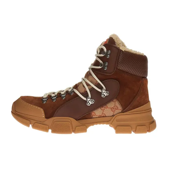 GUCCI Casual Shoes Men High-Top Brown