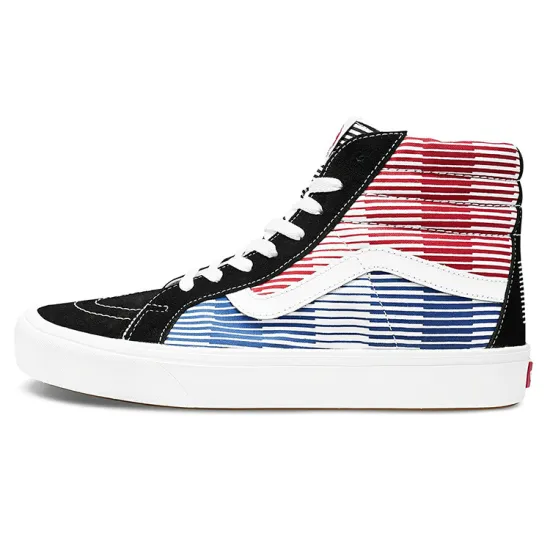 Vans SK8 Skateboarding Shoes Unisex High-top Black/Red/Blue