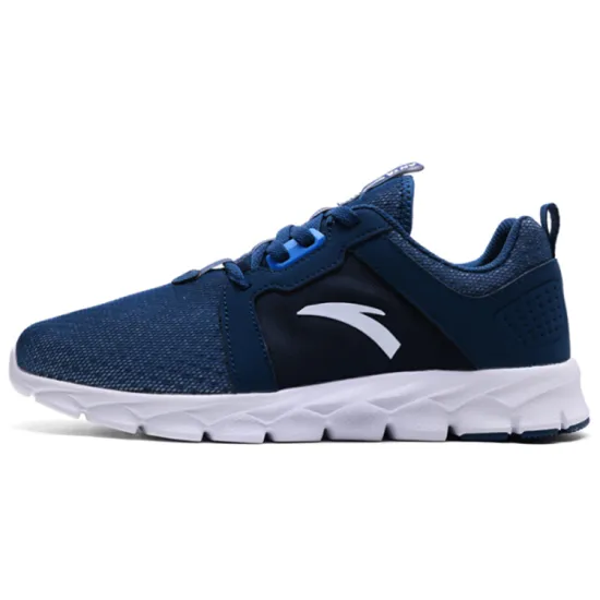 Anta Cushioned Anti-Slip Wear-Resistant Breathable Lightweight Low-Top Running Shoes Men's Blue