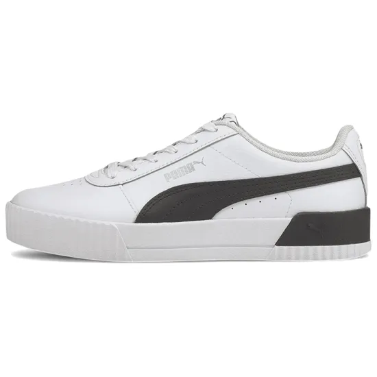 PUMA Carina Series Skateboarding Shoes Women's Low-top White/Black/Silver