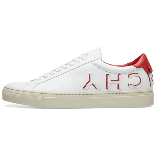 Givenchy Urban Skateboard Shoes Men Low-Top White Red