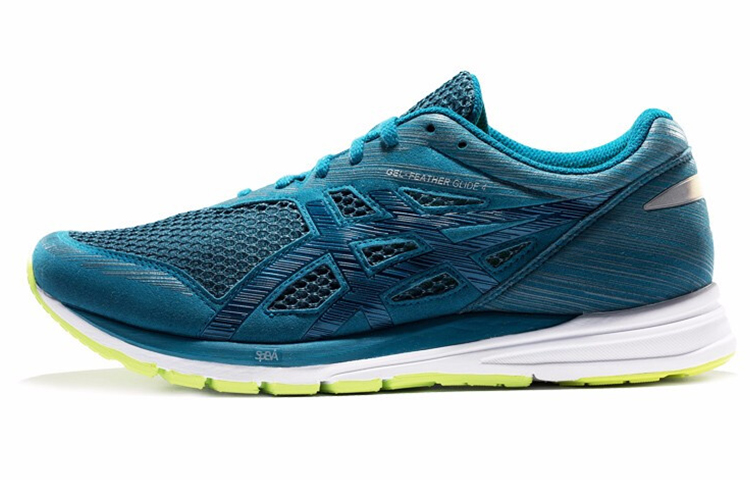 Asics Gel Feather Glide 4 Abrasion Resistant Low top Running Shoes Men's Navy Blue