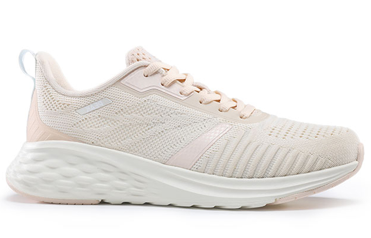 PEAK Fabric Cushioning Breathable Abrasion Resistant Slip Resistant Low top Running Shoes Women’s Canvas White