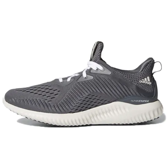 Adidas AlphaBounce Running Shoes Men Low-top Grey/white
