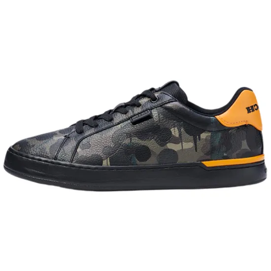 COACH Stylish Skateboarding Shoes Men's Black Gray Color