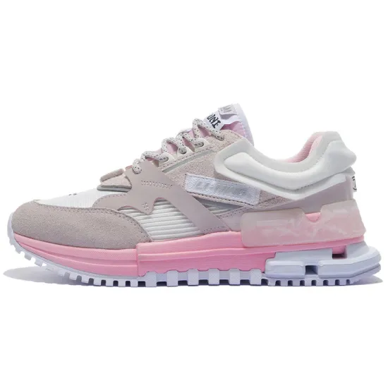 LiNing 001 Casual Shoes Women's Low-Top Ecru/Quiet Purple