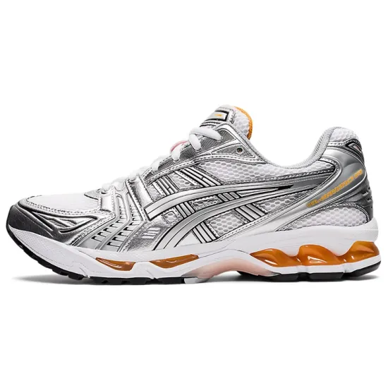 Asics Gel-Kayano 14 White Pure Sliver Orange