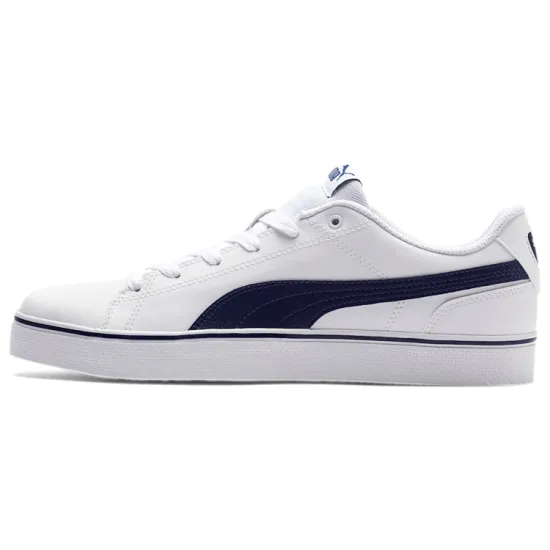 PUMA Court Point Skateboarding Shoes Unisex Low-top White/Royal Blue