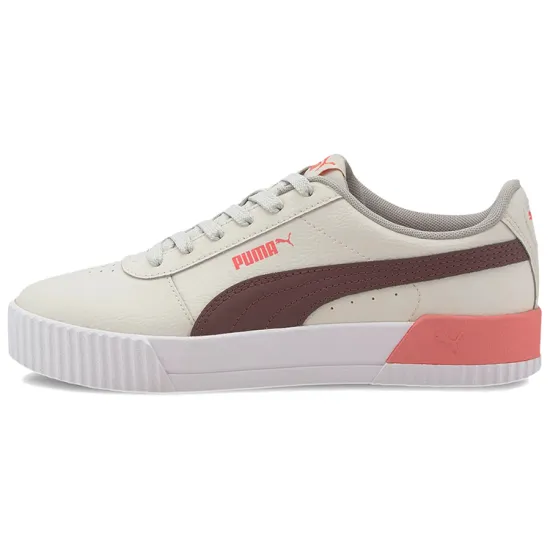PUMA Carina Series Skateboarding Shoes Women's Low-top White/Brown
