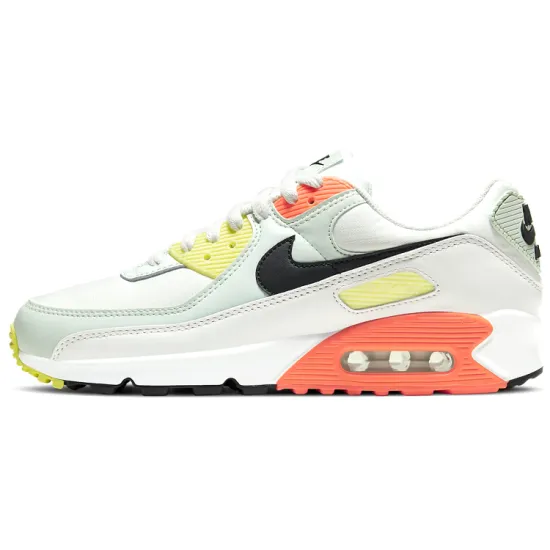 Nike Air Max 90 White Barely Green Bright Mango Women's