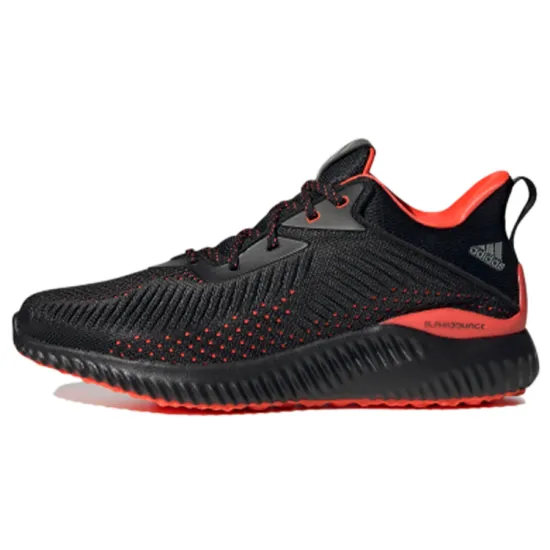 Adidas AlphaBounce Running Shoes Men Low-top Black/Orange