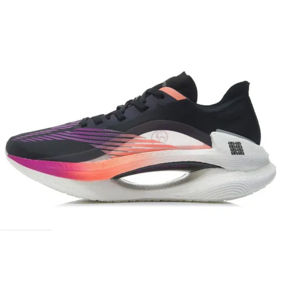 LINING Absolute Phantom 1.0 Running Shoes Men Low-Top Black/Fluorescent Plum Purple