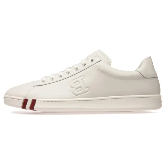 BALLY Asher Skateboard Shoes Men Low-Top White