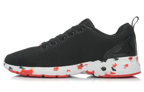 Li Ning Running Shoes Men's Low Top Black/Orange/White