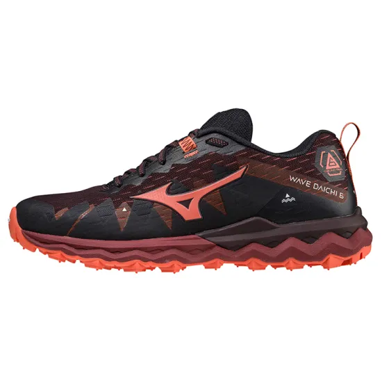 Mizuno Wave Daichi 6 Running Shoes Women's Low-Top Black/Red