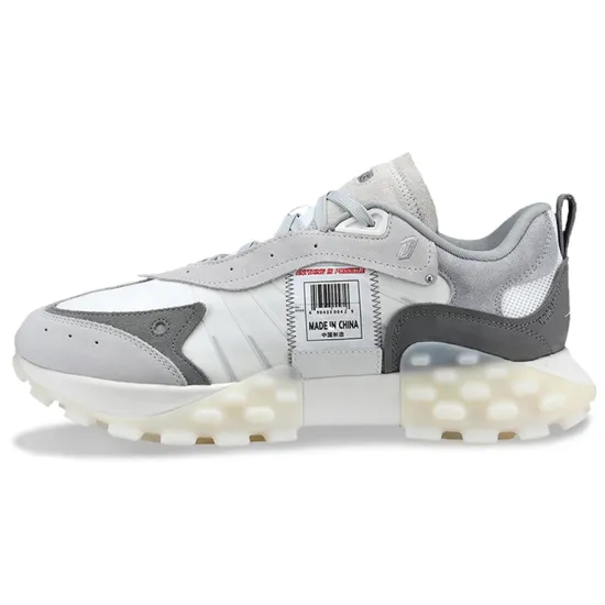 LiNing OVERLOAD Cushioning Anti Slip And Wear Resistant Low Top Sports Casual Shoes Women's Antarctic Gray