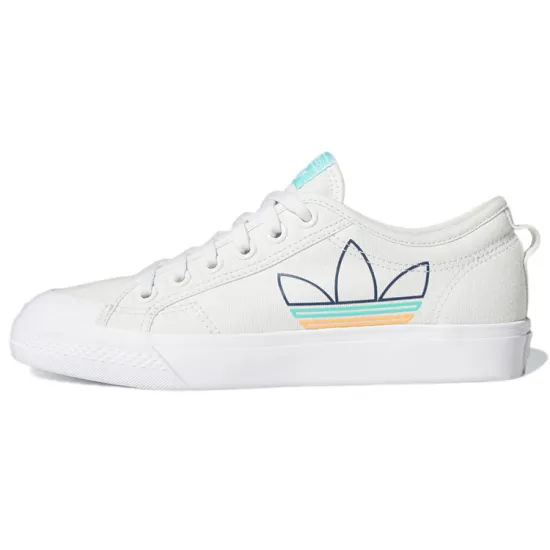Adidas Originals NIZZA Series Skateboarding Shoes Women's Low-top White