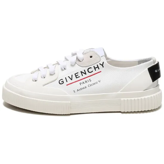 Givenchy Women's Tennis Light Sneaker 'Address Logo Print - White'