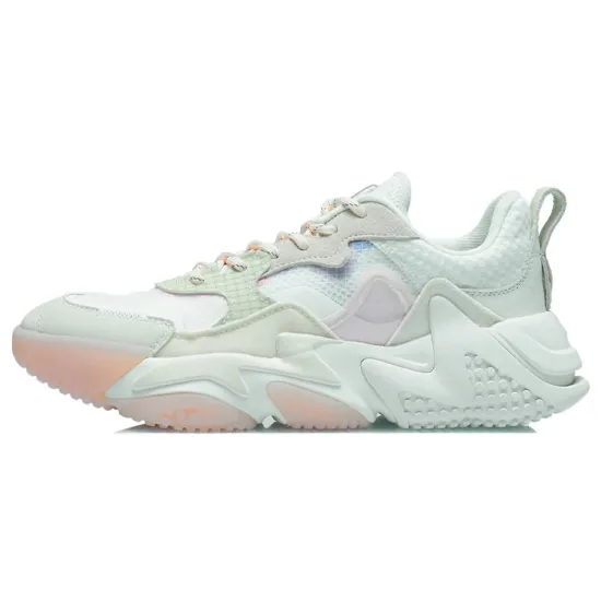 LINING Ink Mist Casual Shoes Women's Low-Top Mist White/Standard White