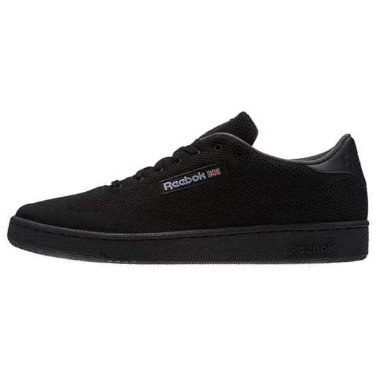 Reebok Club C Skateboarding Shoes Unisex Low-top Black