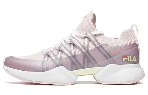 FILA RHYTHM Cushioning Abrasion Resistant Breathable Low top Running Shoes Women's Light Pink