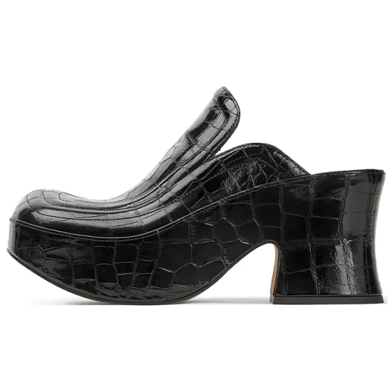 Bottega Veneta Wedge Clog Black Women's