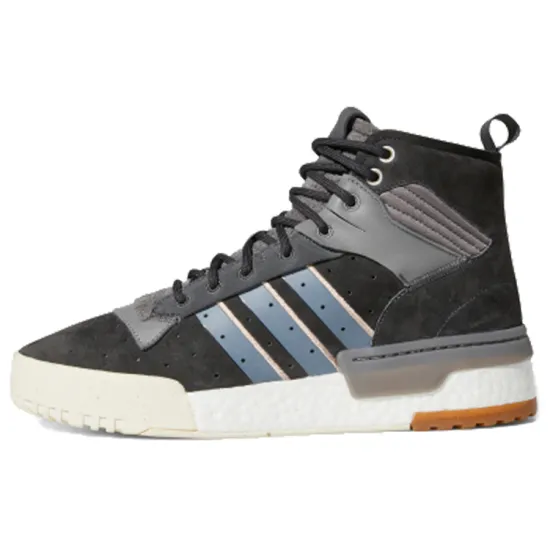 Adidas Originals Rivalry Skateboard Shoes Women's High-top Black/Gray