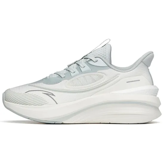 ANTA Martian Foam Running Shoes Women's Low-Top White Gray Green/Ivory White
