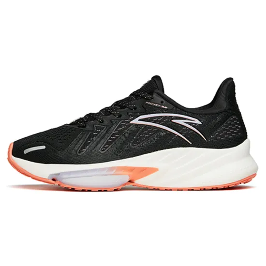 Anta Rocket 3.0 Cushioned Slip Resistant Abrasion Resistant Low Top Running Shoes Women's Black Purple Gray