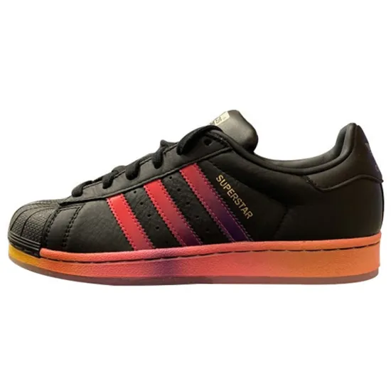 Adidas Originals Superstar Series Skateboard Shoes Unisex Low-top Black/Red