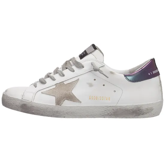 Golden Goose Super-Star Skateboard Shoes Men Low-top White/Royal Blue