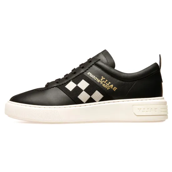 BALLY Skateboard Shoes Men Low-Top Black