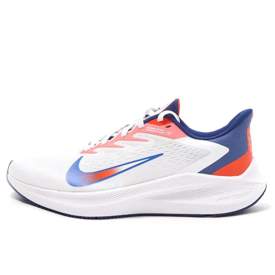 Nike Zoom Winflo 7 Running Shoes Unisex Low-top White/Red/Blue